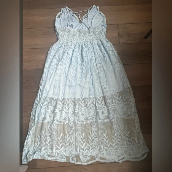 NWOT Spaghetti Strap Lace Boho Dress - Picture 4 of 6